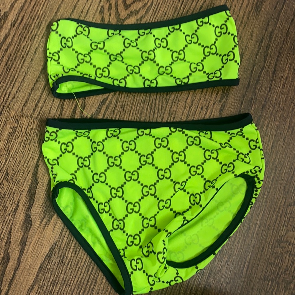 GG neon bandeau bikini